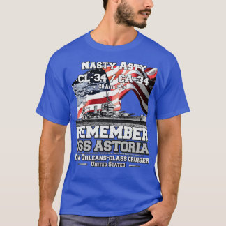 REMEMBER USS Astoria CA34 cruiser navy veterans T-Shirt