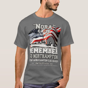 REMEMBER USS Northampton CA26 US navy cruiser T-Shirt