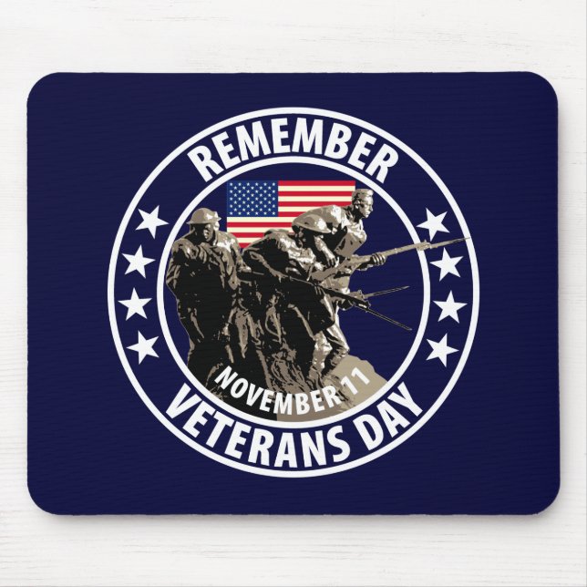 Remember Veterans Day Mouse Pad (Front)