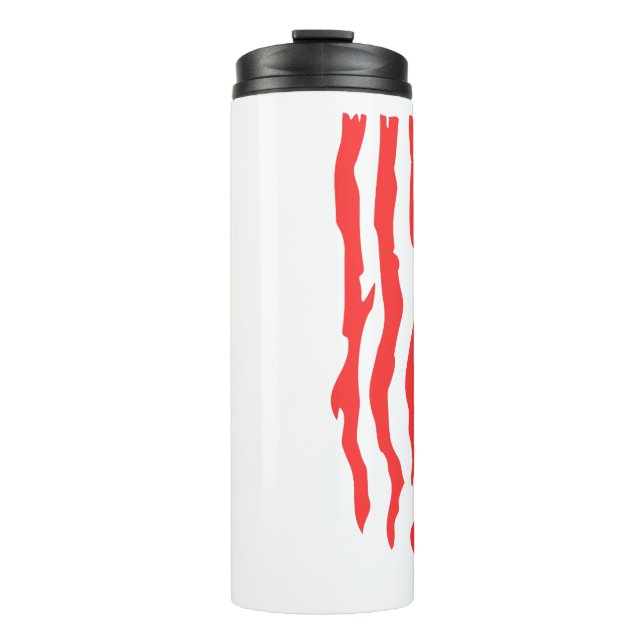 Remember w Ragged flag Thermal Tumbler (Front)