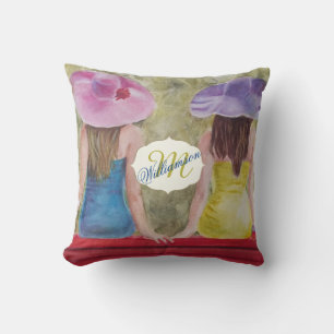 REMEMBER WHEN GIRLFRIENDS THROW PILLOW
