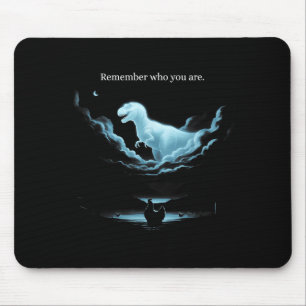 Remember Who Are You Dinosaur Chicken Meme Evoluti Mouse Pad