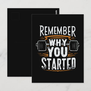 Remember Why you Started Postcard