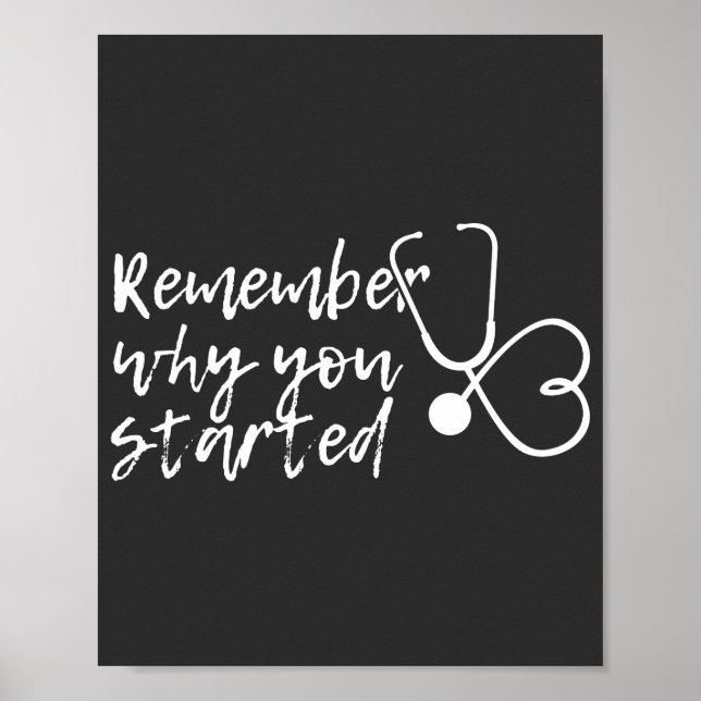 Remember why you started poster (Front)