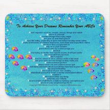 "... Remember Your ABCs" underwater scene Mousepad