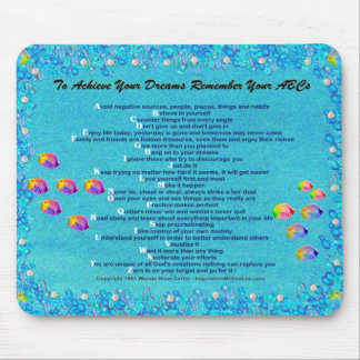 "... Remember Your ABCs" underwater scene Mousepad