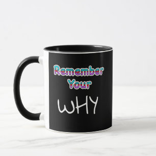Remember Your Why   Inspirational   Mug