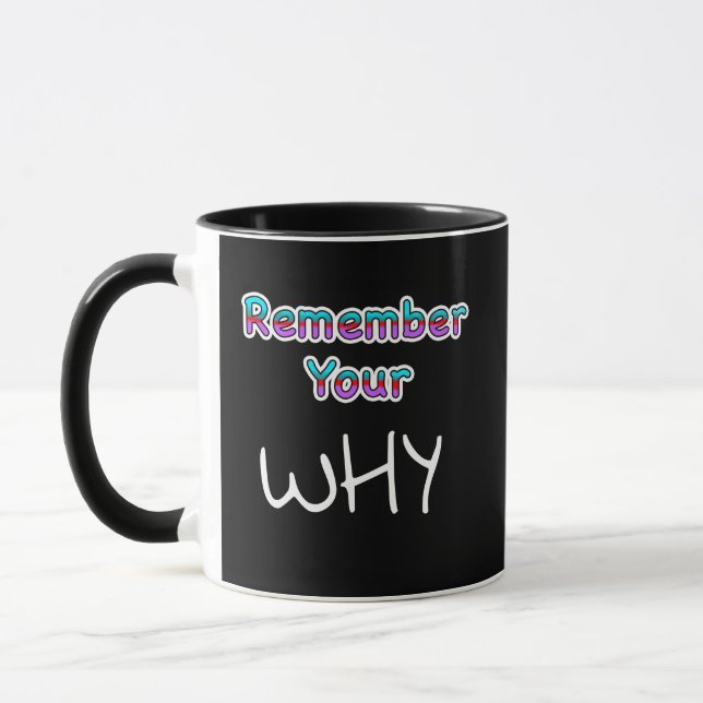Remember Your Why | Inspirational   Mug (Left)
