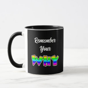 Remember Your Why   Inspirational   Mug