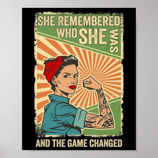 Remembered Who She Was And The Game Changed  Poster (Front)