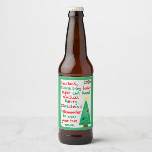 Remembering 2020 Christmas Beer Bottle Label