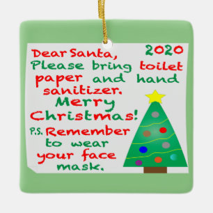 Remembering 2020 Christmas Ceramic Ornament