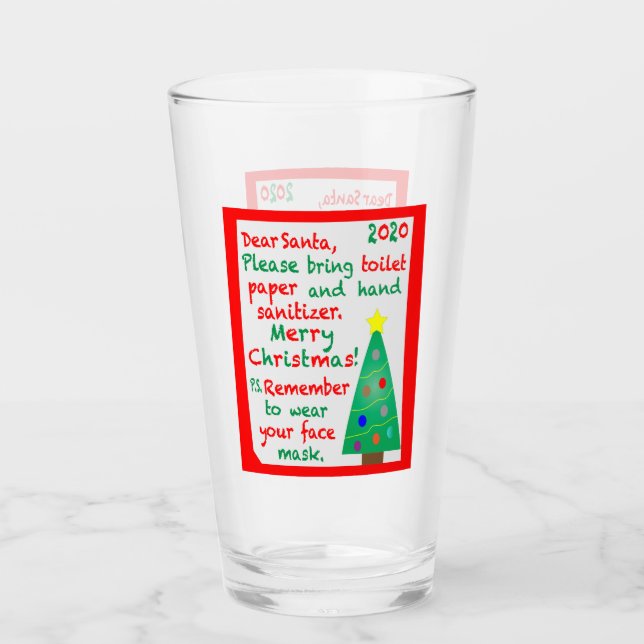 Remembering 2020 Christmas Glass (Front)