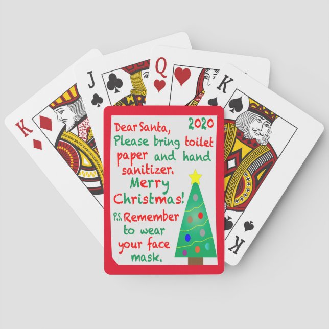 Remembering 2020 Christmas Playing Cards (Back)