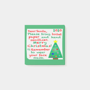 Remembering 2020 Christmas Post-it Notes