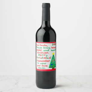 Remembering 2020 Christmas Wine Label
