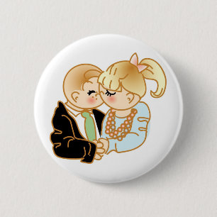 Remembering First Kiss 2 Inch Round Button