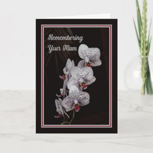 Remembering Mum on Death Anniversary with Orchids Card