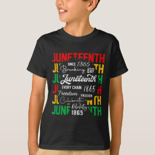 Remembering My Ancestors 1865 Juneteenth Black Wom T-Shirt