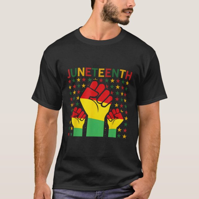 Remembering My Ancestors Black African American Ju T-Shirt (Front)