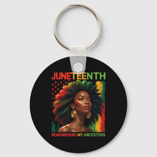 Remembering My Ancestors Black History Month Junet Keychain