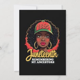 Remembering My Ancestors Juneteenth Black Month Invitation