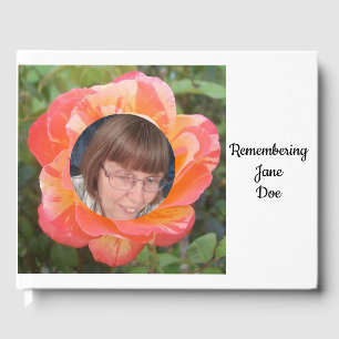 Remembering Name Rose Photo Memorial Service Guest Book