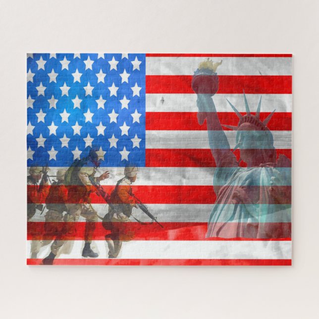 Remembering our Vetrans world war Two Jigsaw Puzzle (Horizontal)