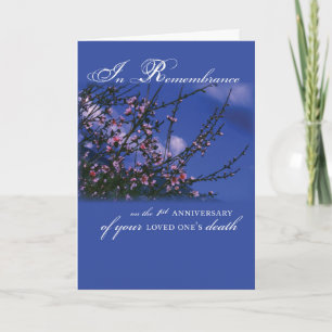 Remembrance 1st Anniversary Card