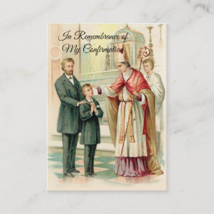 Remembrance Confirm Confirmation Boy Holy Card --