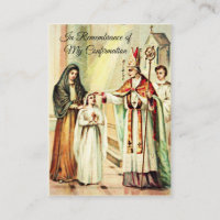 Remembrance Confirm Confirmation Girl Holy Card --