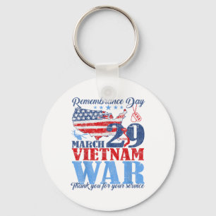 Remembrance Day March 29 Vietnam War Us Army Veter Keychain