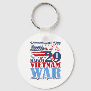 Remembrance Day March 29 Vietnam War Veteran  Keychain