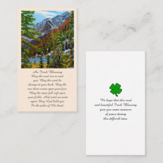 Remembrance Funeral Memorial Card
