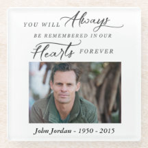 Remembrance Memorial Photo Coaster