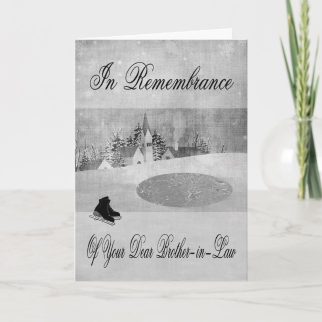 Remembrance Of Brother-in-Law At Christmas Card (Front)