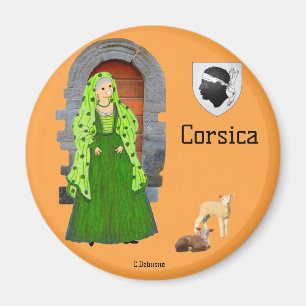 Remembrance of Corsica, France Magnet