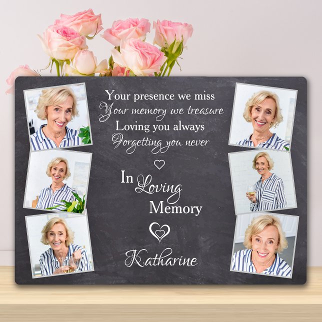  Remembrance Personalized 6 Photo In Loving Memory Plaque (Creator Uploaded)