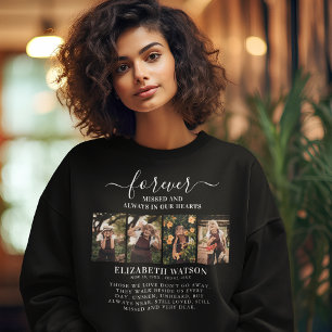 Remembrance Photo Collage Forever in Our Hearts Sweatshirt