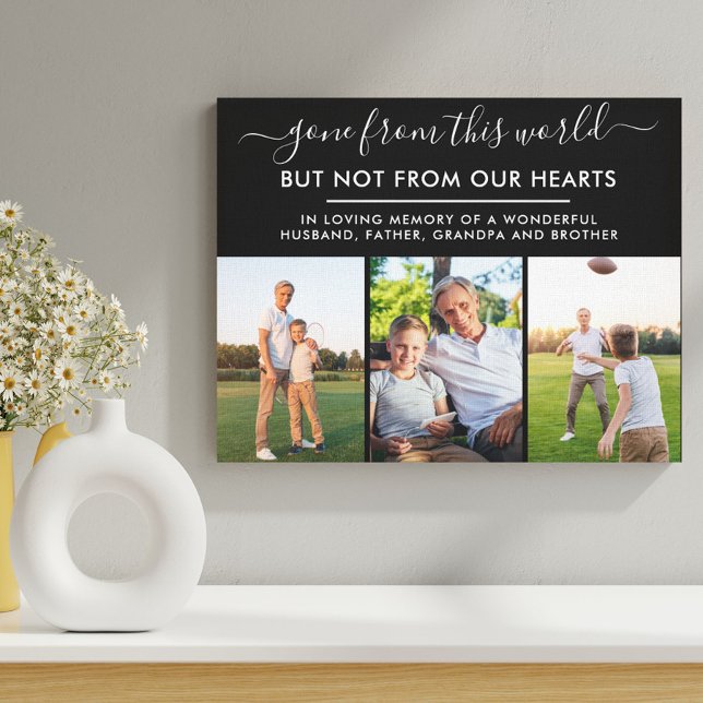 Remembrance Photo Collage Gone from this World Canvas Print (Creator Uploaded)