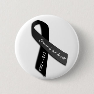 Remembrance Ribbon 2 Inch Round Button