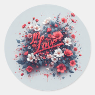 remembre your love all day classic round sticker