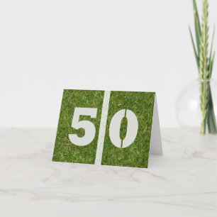 Remerciements 50e Enregistrer la date Anniversaire Carte de fête