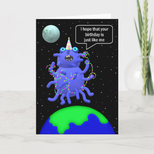 Remerciements alien humoristique carte de 2 ans par Jo Images