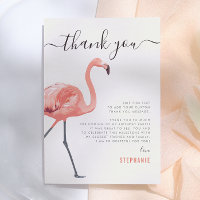 Allons Flamingle | Carte de remerciement d'anniver