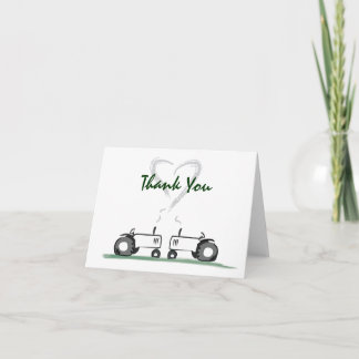 Remerciements Amour de tracteur Remercier-Votre carte de note