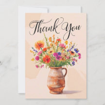 Belle carte de remerciement