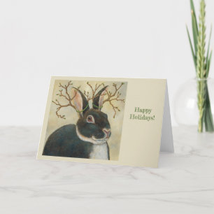 Remerciements Bernard la carte de vacances lapin