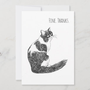Remerciements Bien. Merci. Carte de remerciement minimaliste de