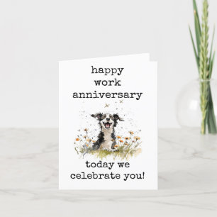 Remerciements Bonne carte d'anniversaire de travail, drôle